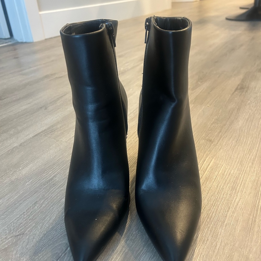 Worthington Sleek Black Ankle Booties